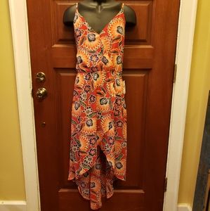 NWT IZ floral high-low dress